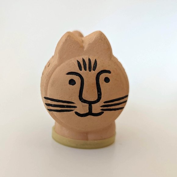 Vintage Lisa Larson Style Terra Cotta Cat Air Freshener / 70s - Picture 2 of 6
